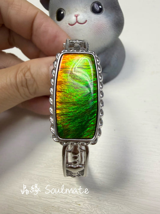 斑彩石手鐲 16x29mm (石12x25mm)