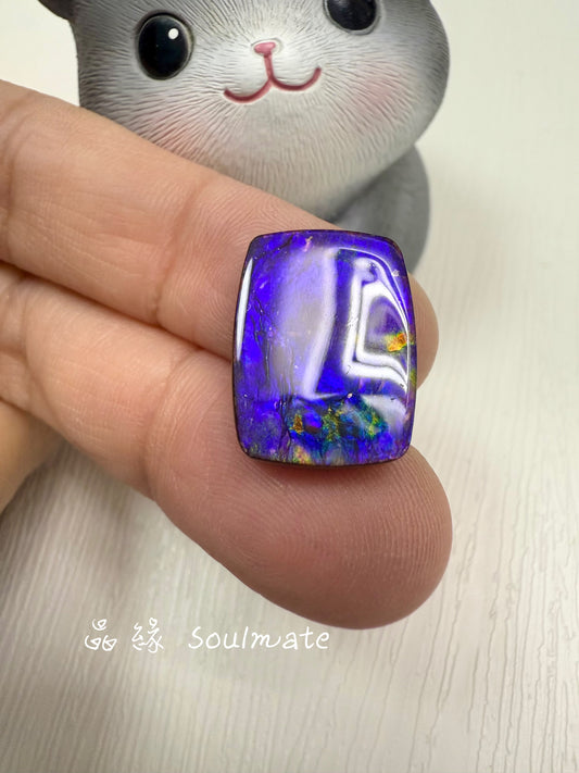 斑彩石裸石 14x17mm