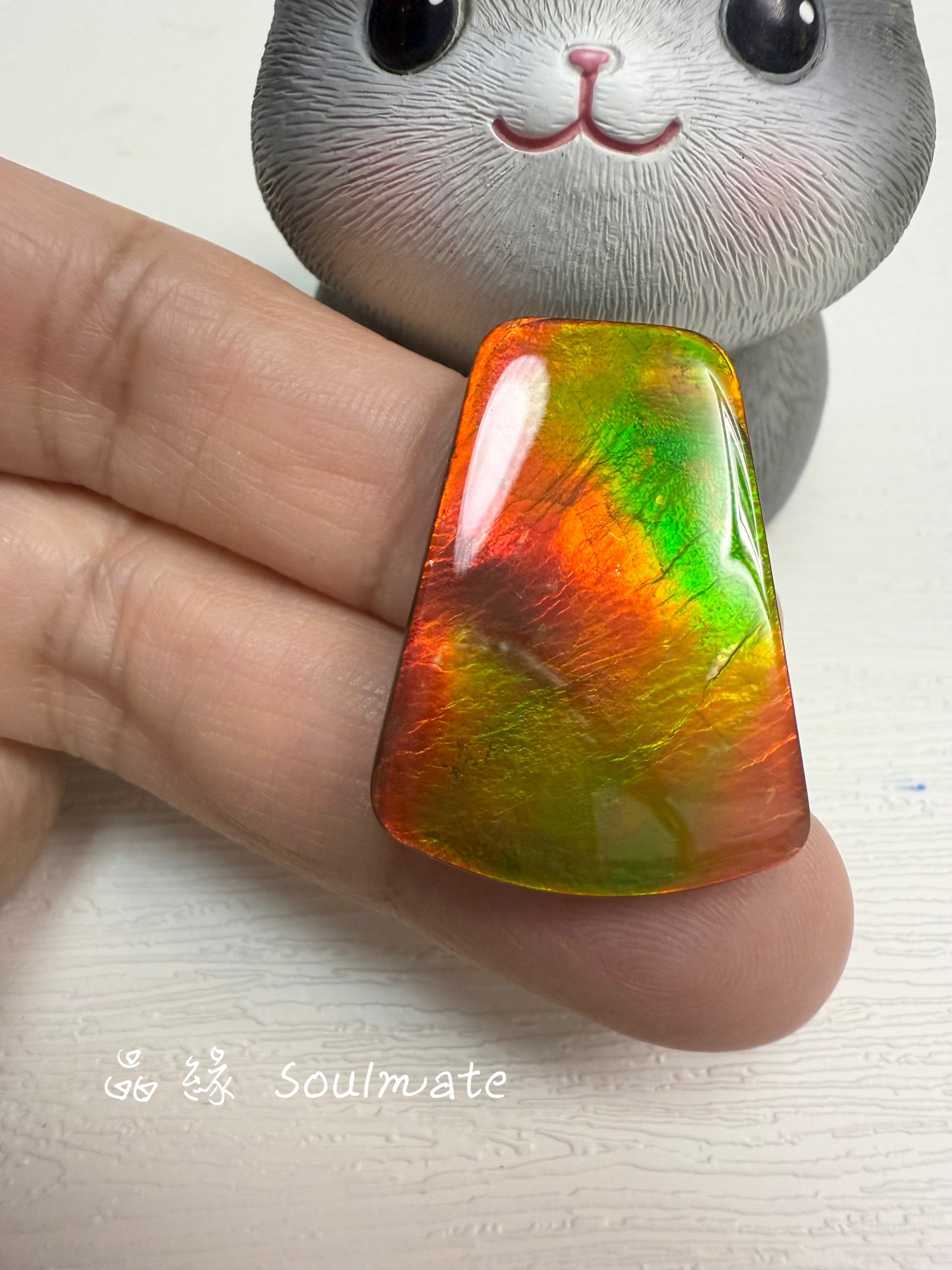 斑彩石裸石 22x31mm