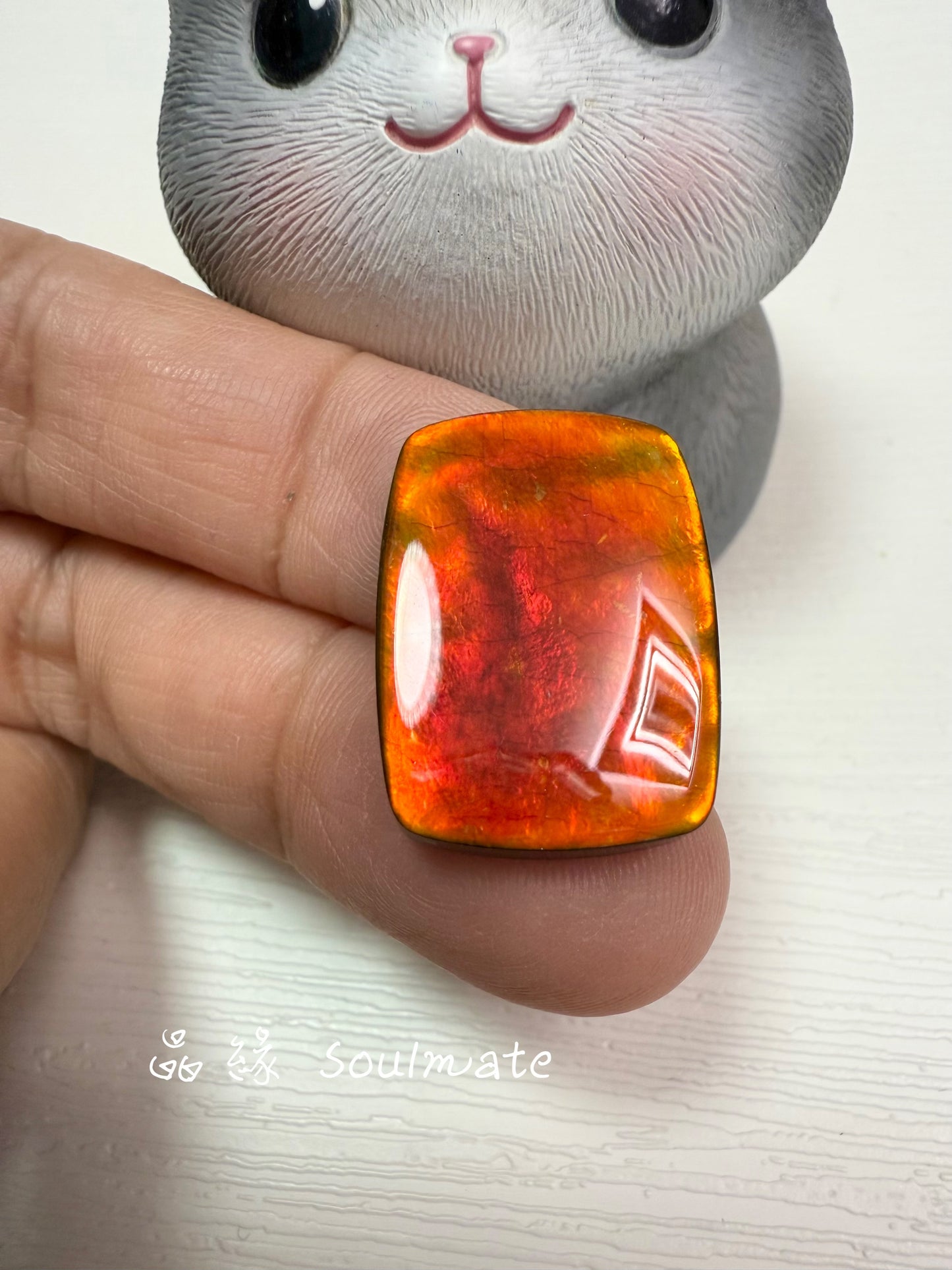 斑彩石裸石 17x23mm