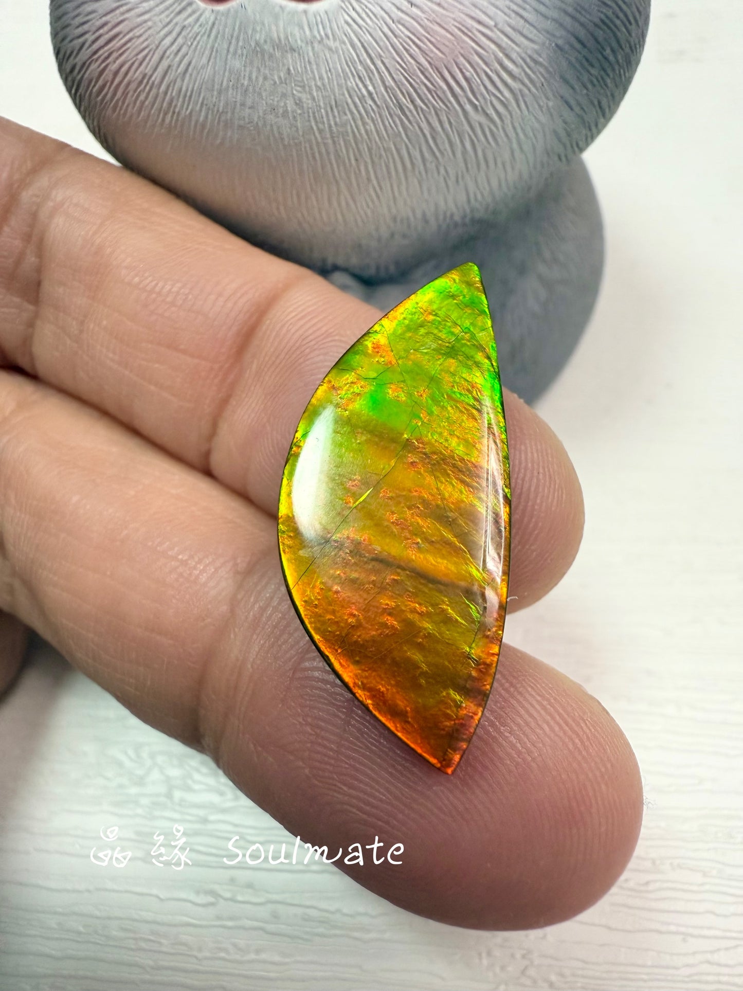 斑彩石裸石 12x28mm