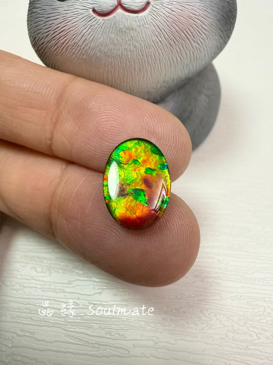 斑彩石裸石 10x14mm