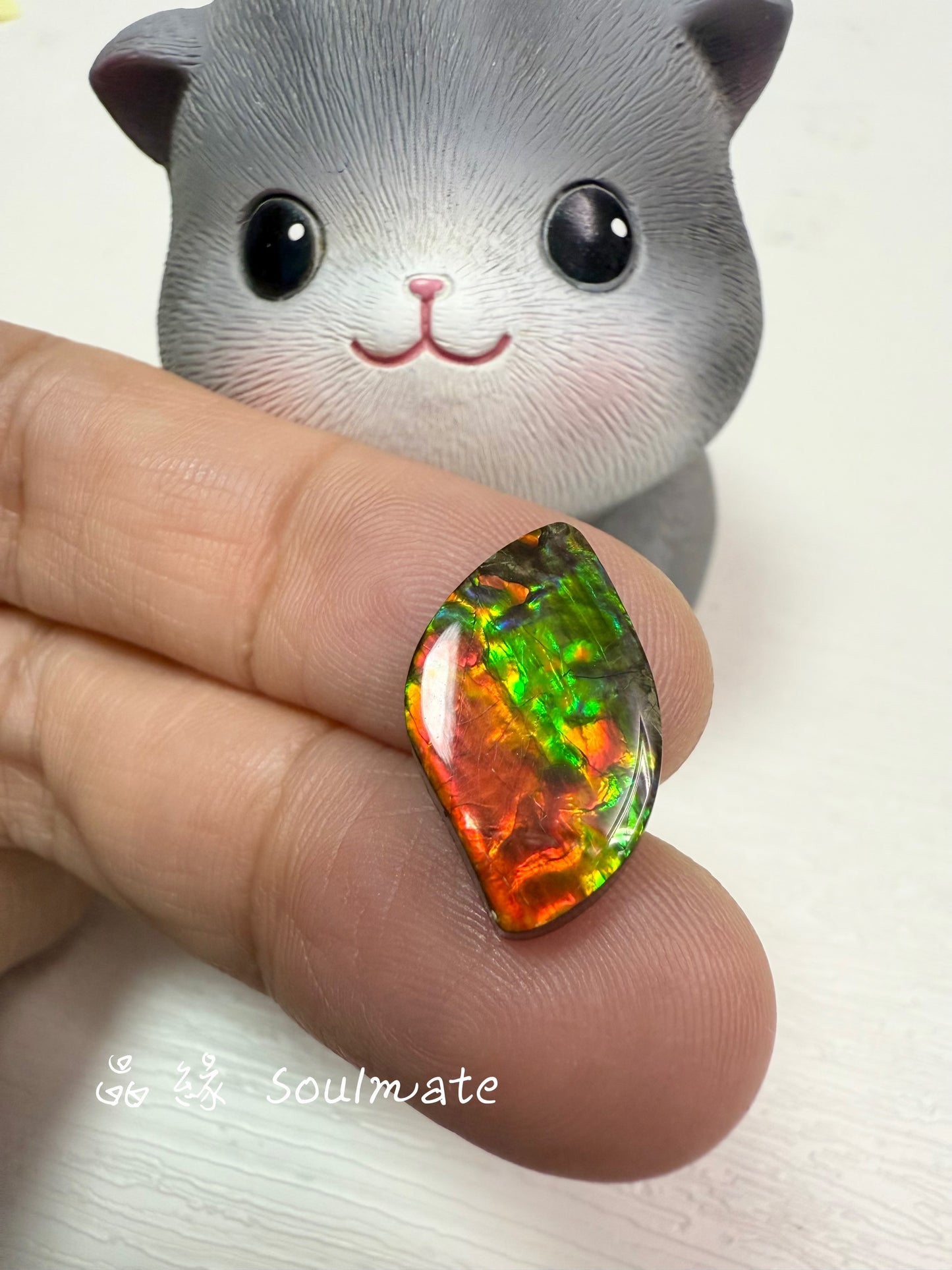 斑彩石裸石 12x19mm