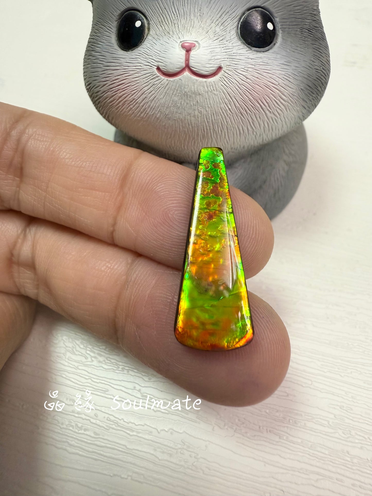 斑彩石裸石 10x28mm