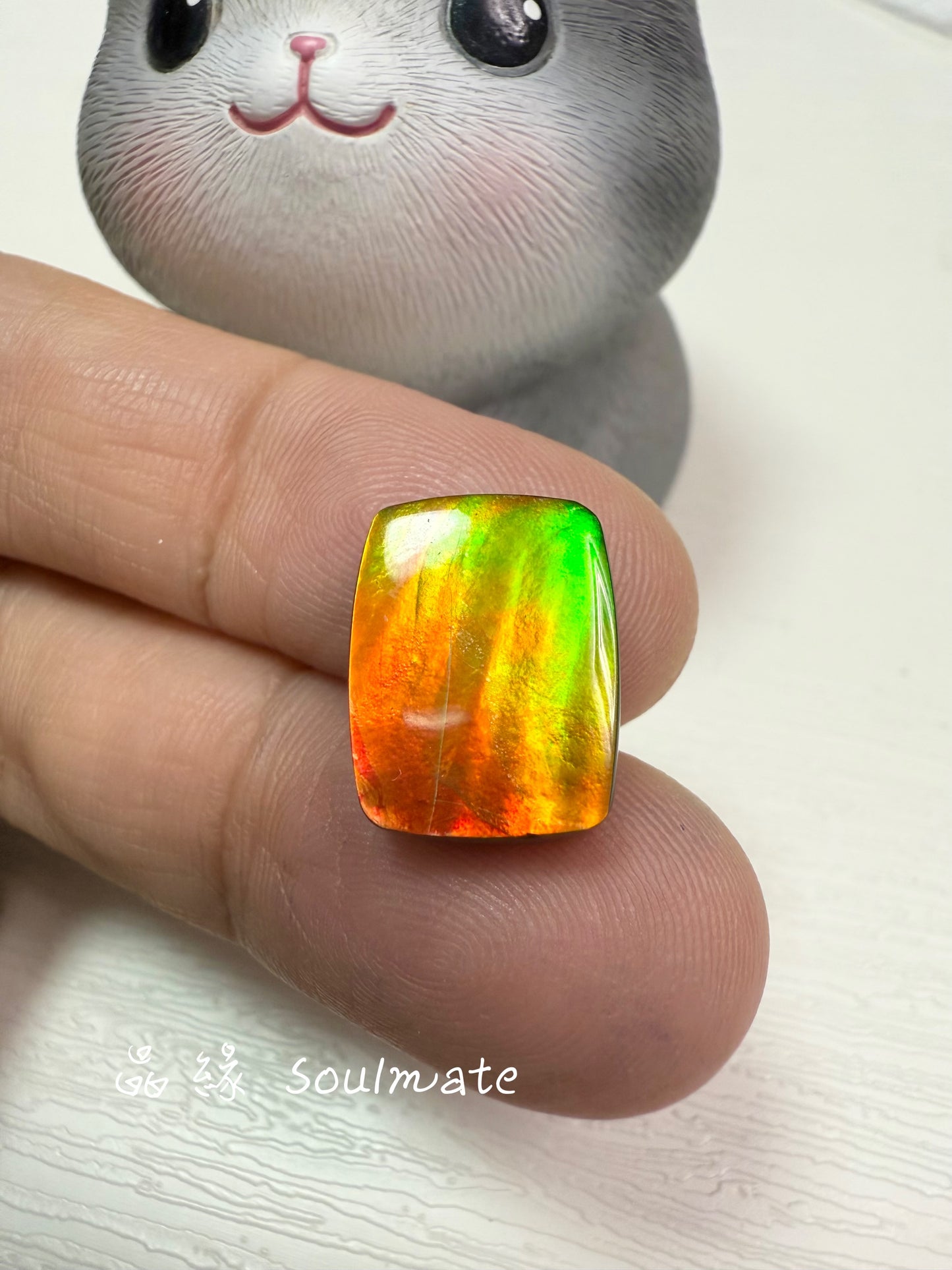 斑彩石裸石 12x15mm