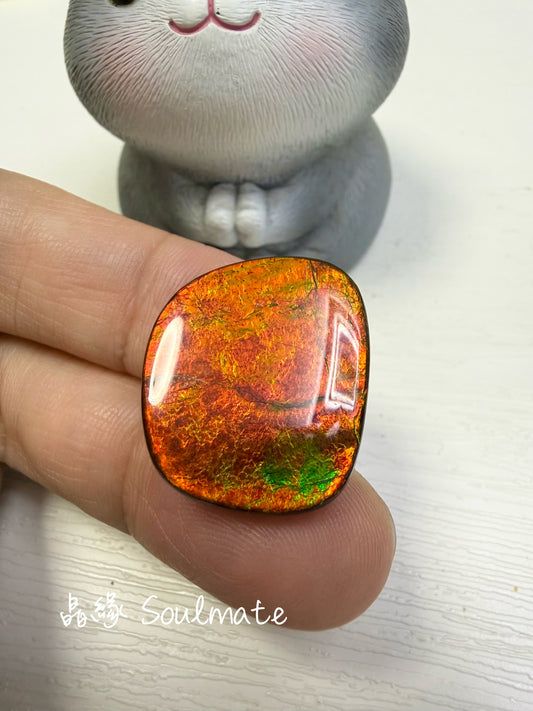 斑彩石裸石 19x23mm