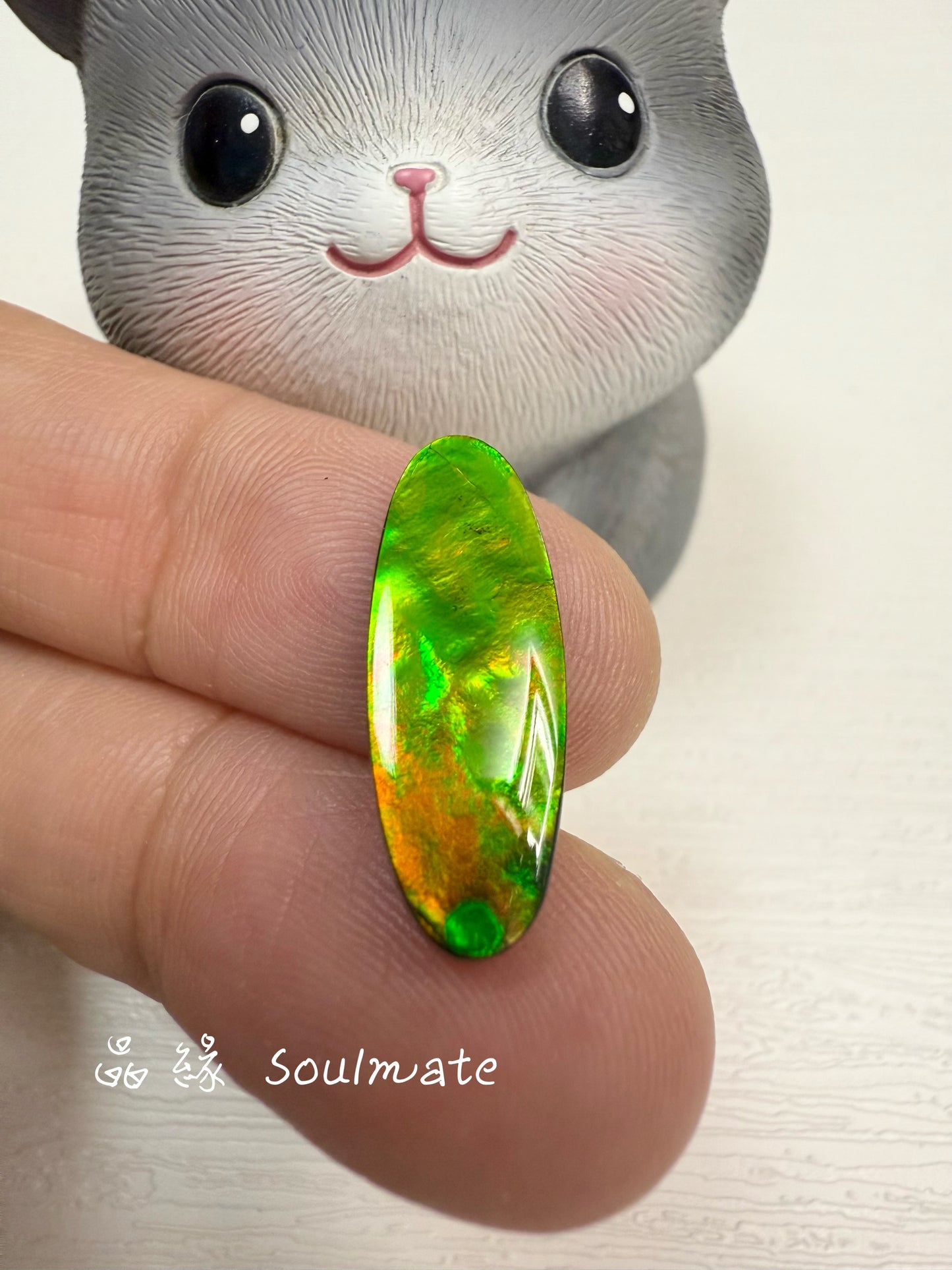 斑彩石裸石 8x21mm