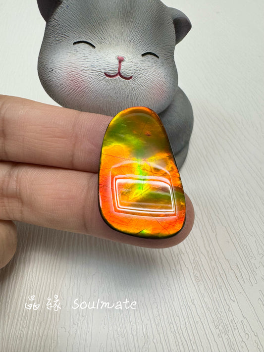 斑彩石裸石 18x33mm