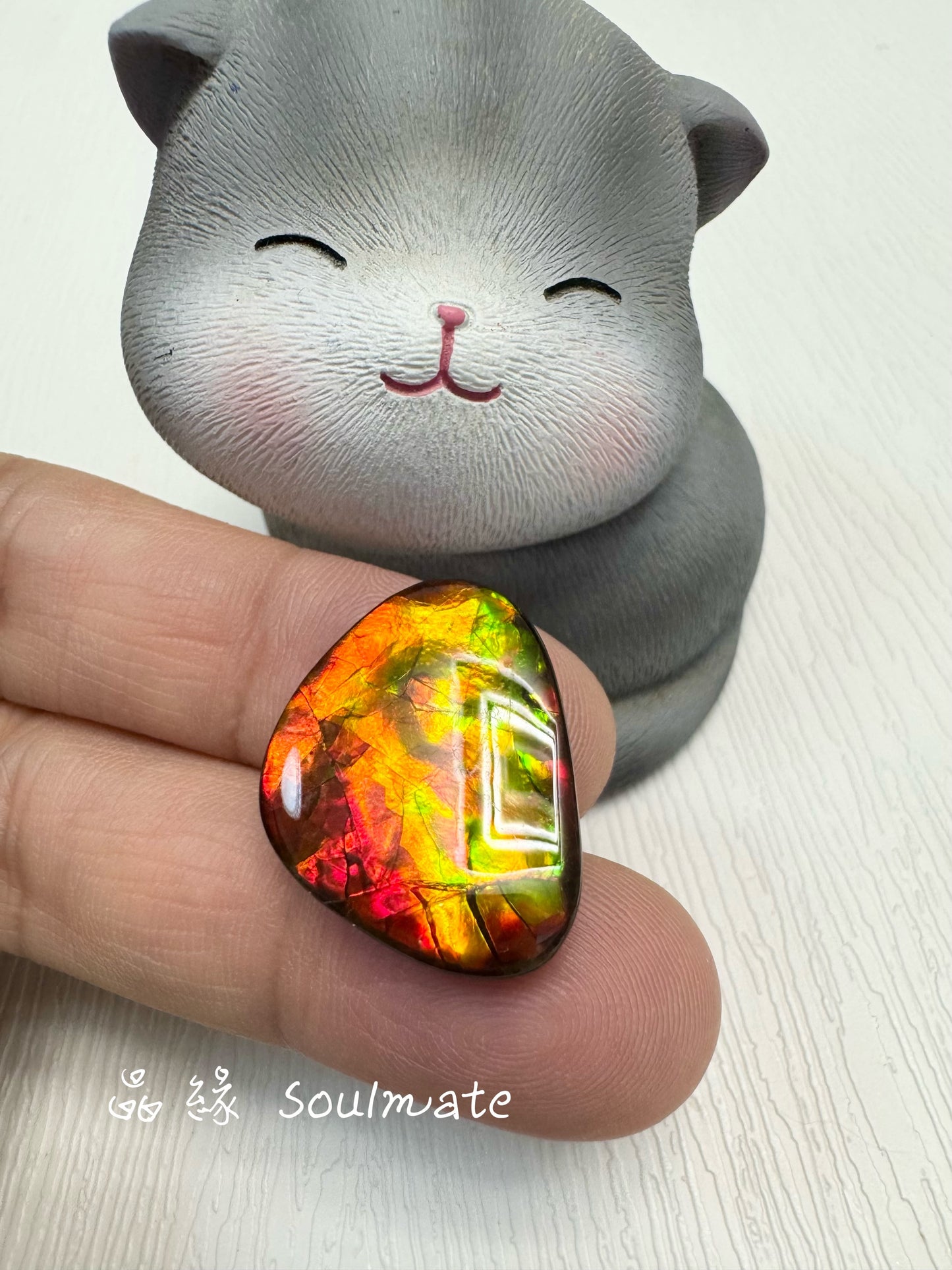斑彩石裸石 18x23mm