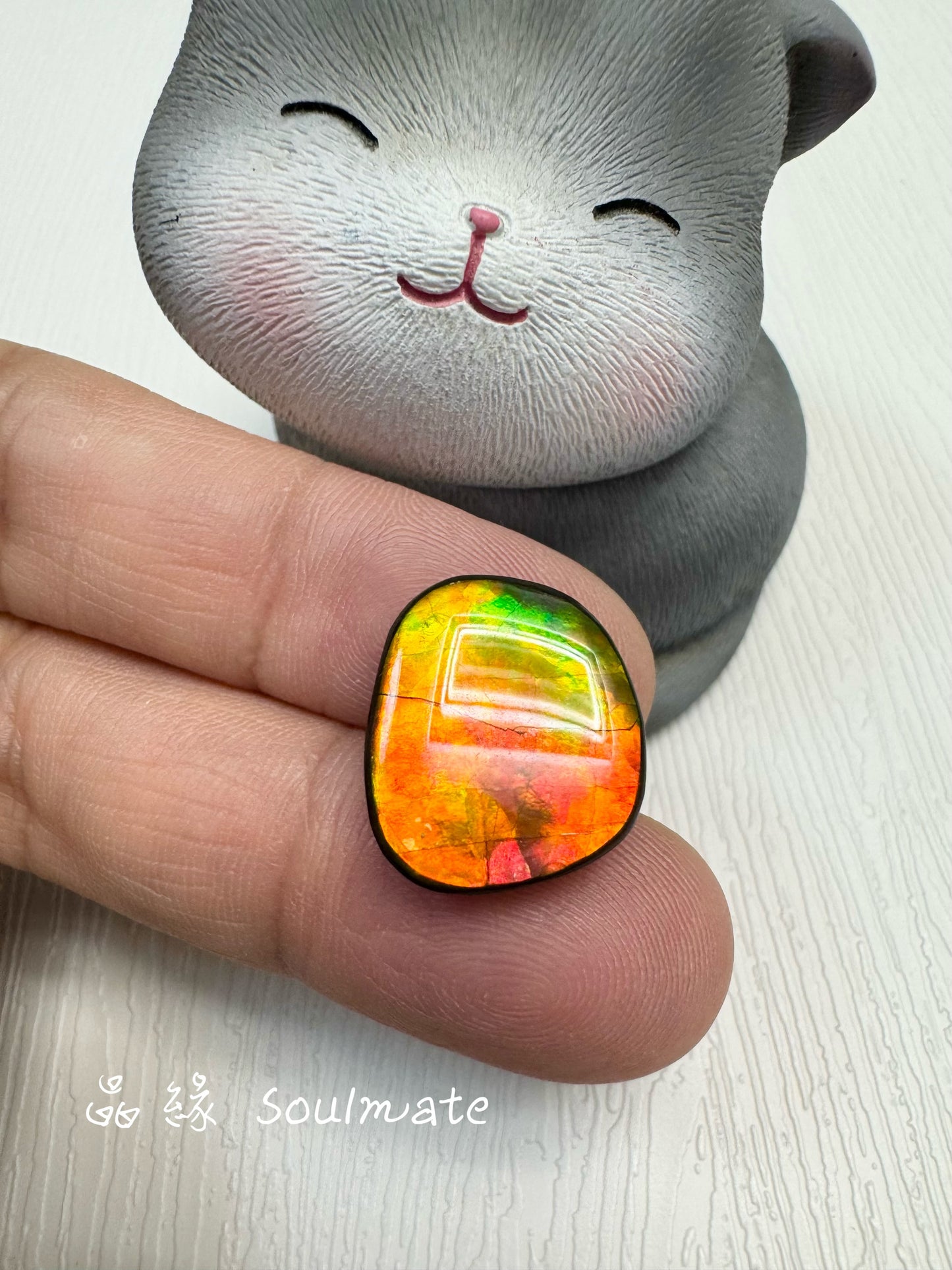 斑彩石裸石 15x17mm
