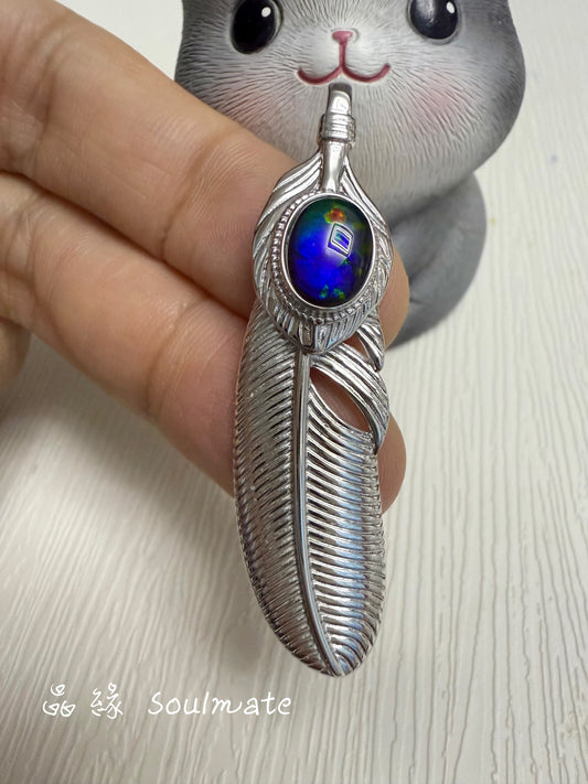 斑彩石吊墜 13x52mm (石 7x9mm)