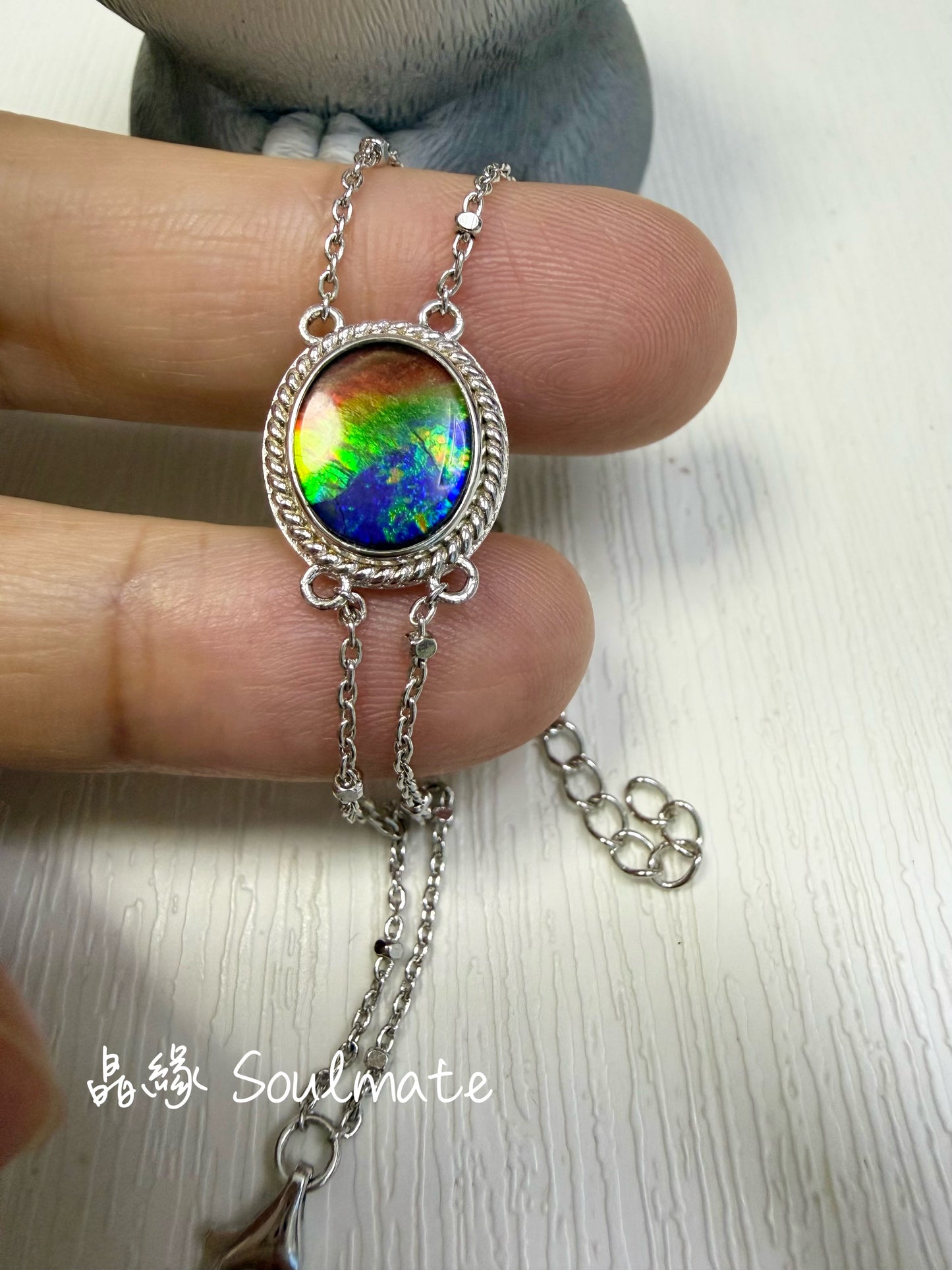 斑彩石手鏈 13x15mm (石9x11mm)