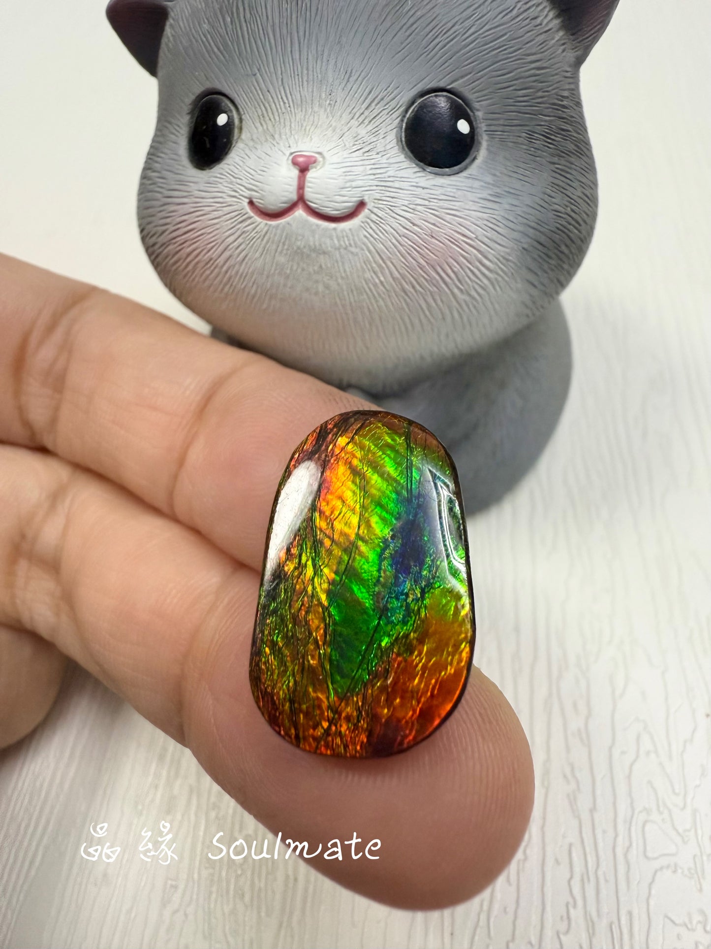 斑彩石裸石 12x21mm