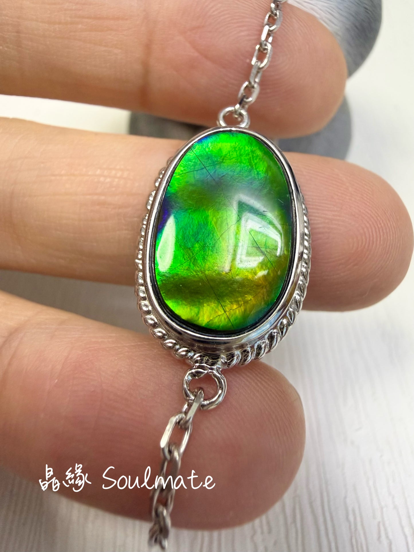 斑彩石手鏈 15x21mm (石11x17mm)
