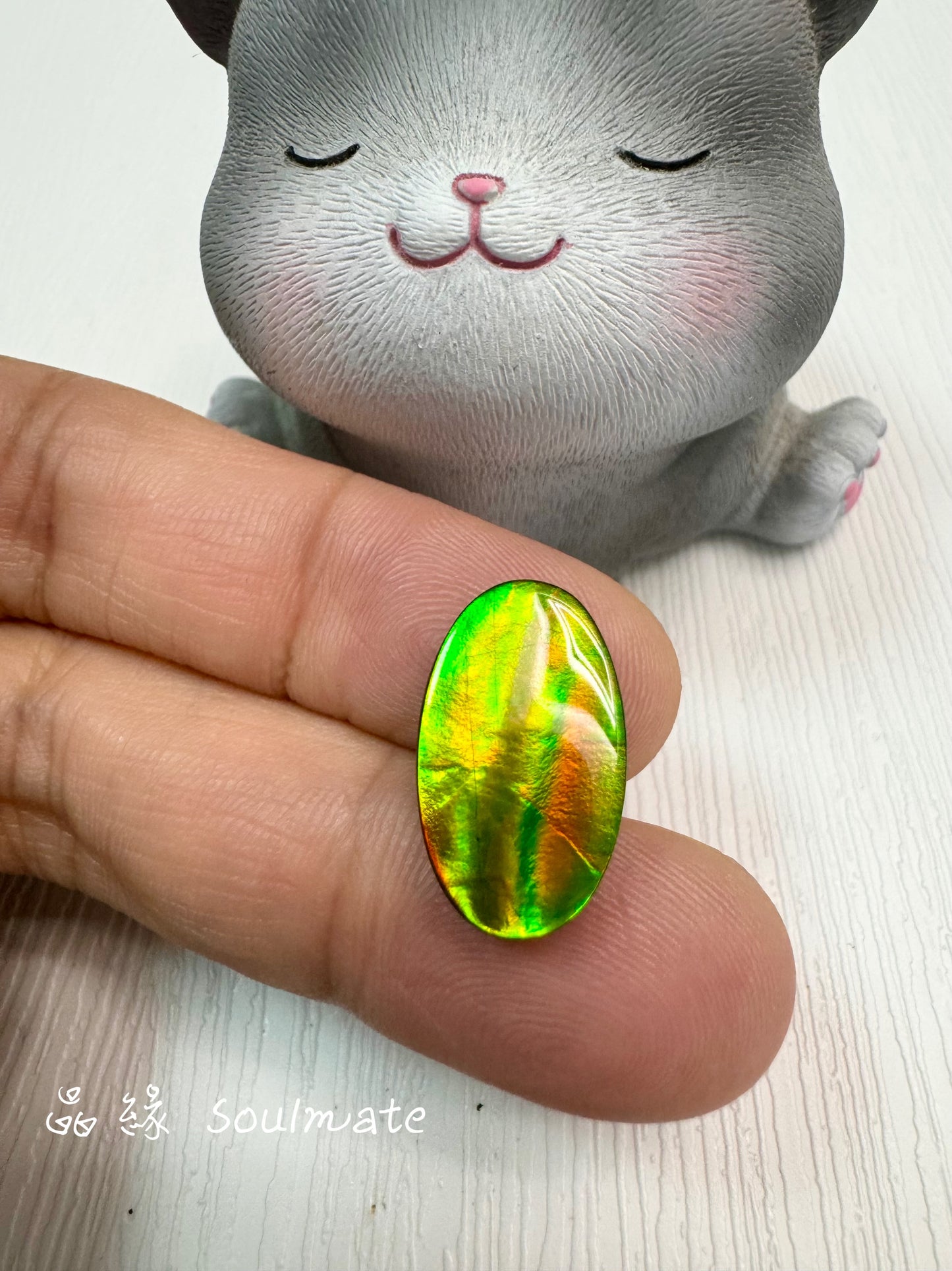 斑彩石裸石 11x18mm