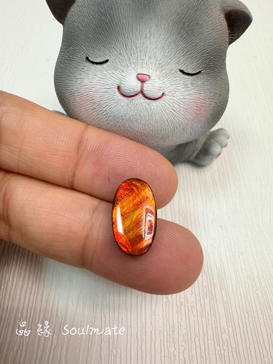 斑彩石裸石 9x16mm