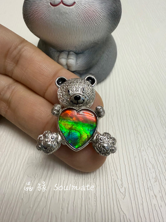 斑彩石盒子 26x28mm