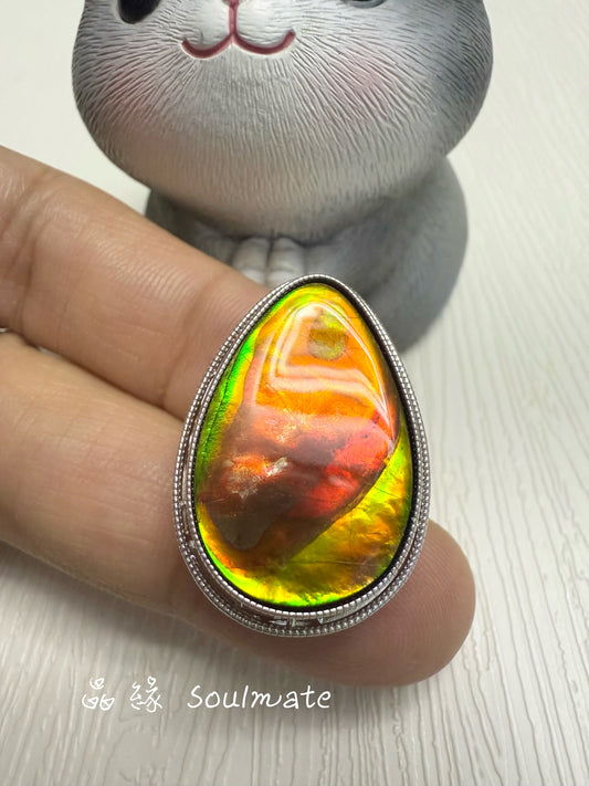 斑彩石盒子 20x28mm