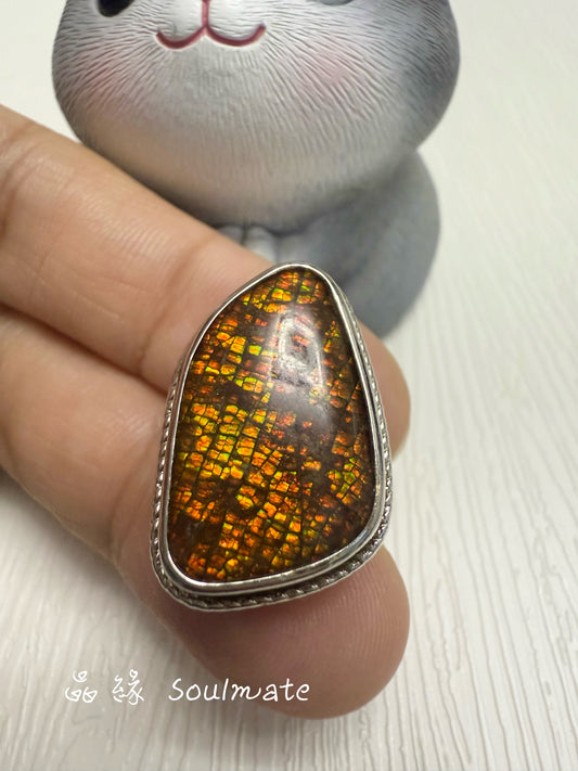 斑彩石盒子 16x24mm