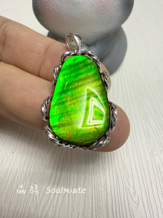 斑彩石吊墜 15x25mm