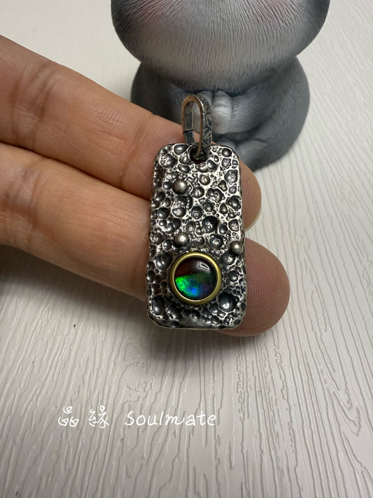 斑彩石吊墜 15x30mm