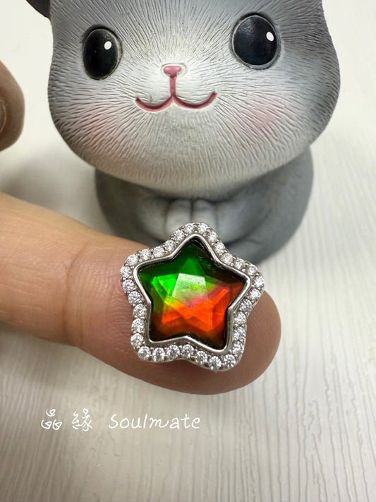 斑彩石盒子 15mm (石10mm)