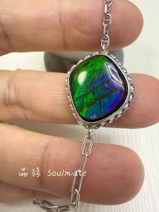 斑彩石手鏈 19x21mm