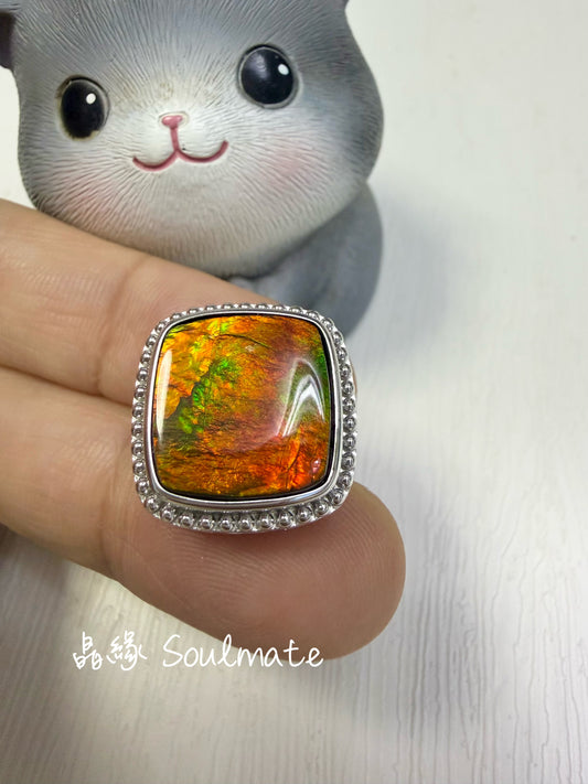 斑彩石盒子 （石13mm)