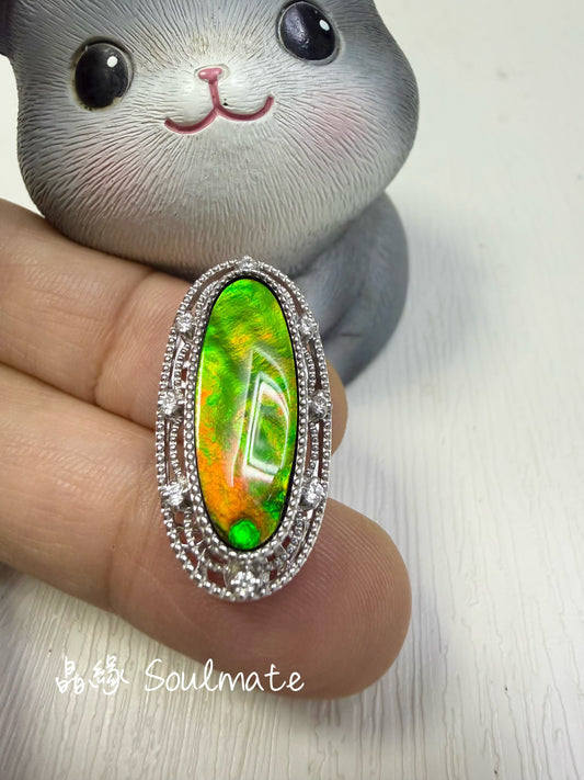 斑彩石盒子 （石8x21mm)