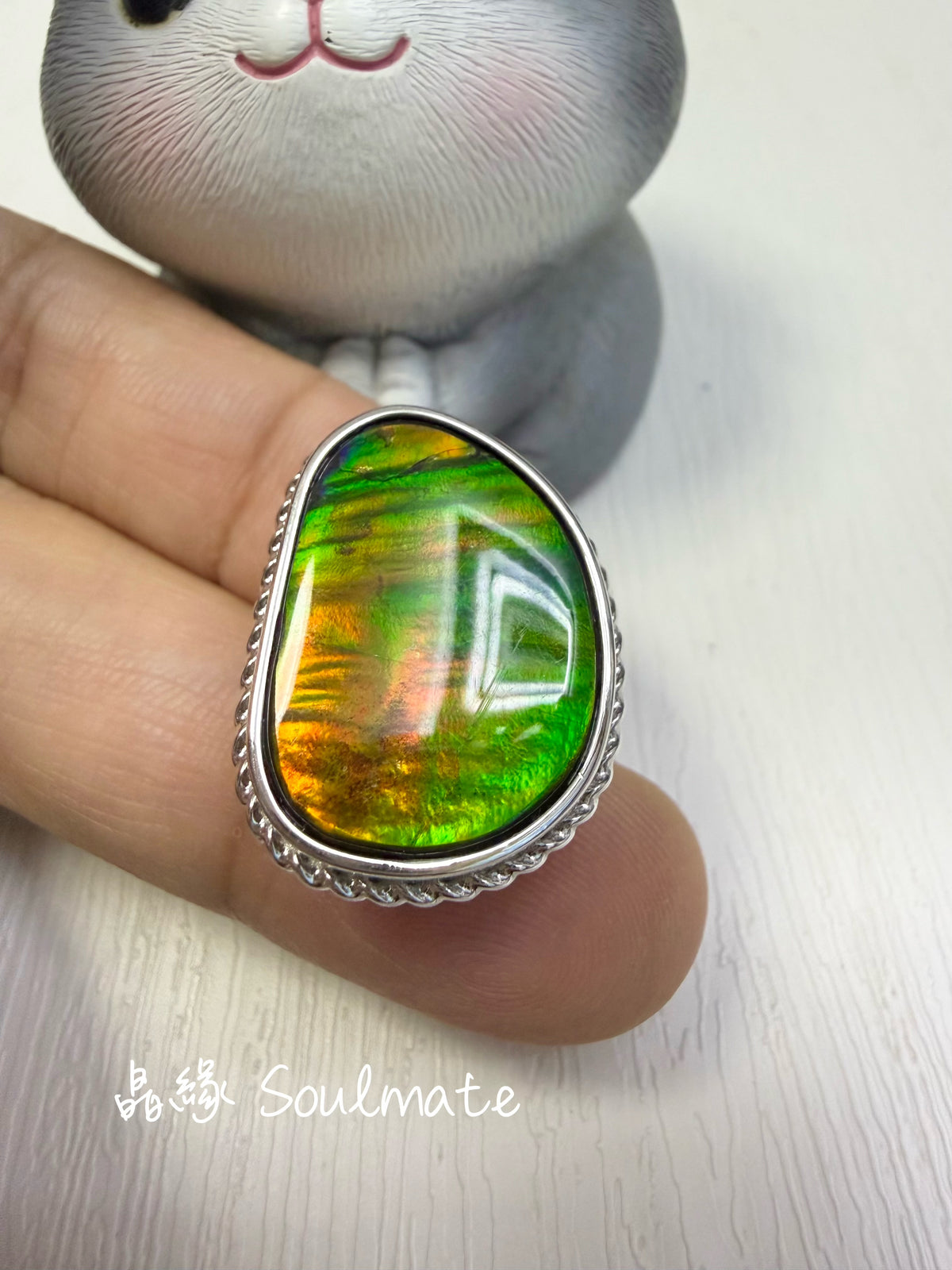 斑彩石盒子 （石15x20mm)