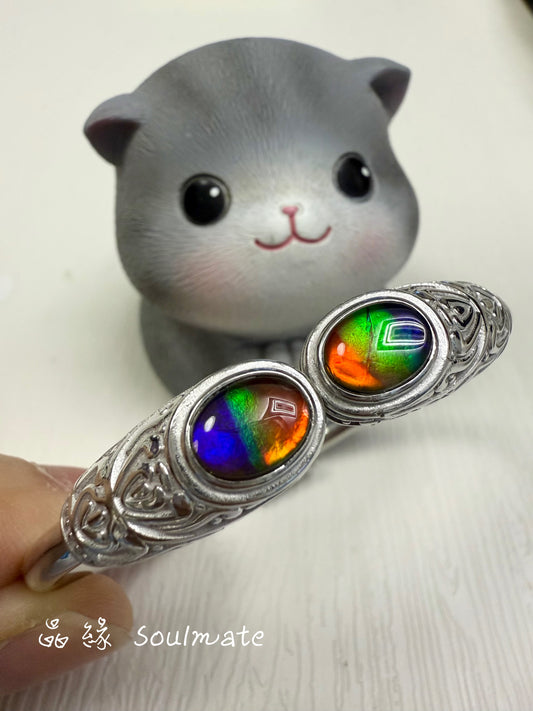 斑彩石手鐲 6x8mm