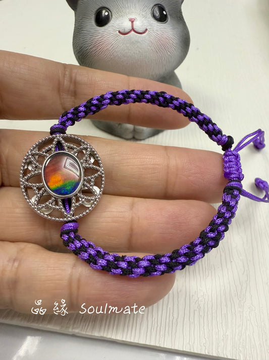 斑彩石手繩 20x23mm (石9x11mm)