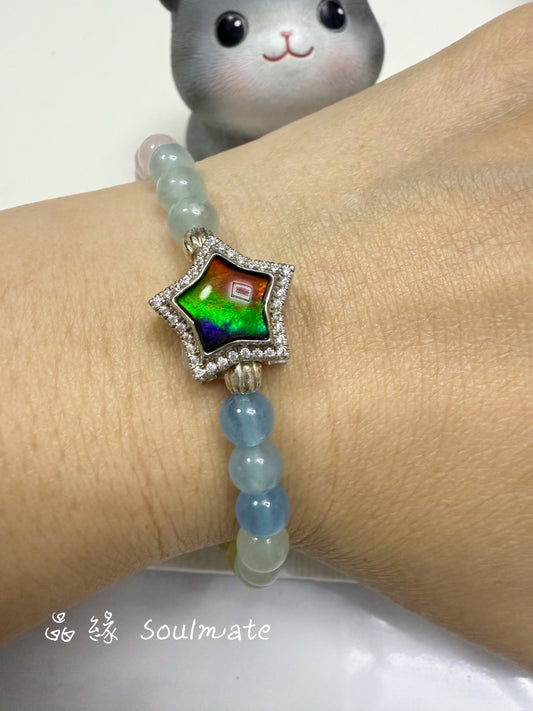 斑彩石手鏈 15mm