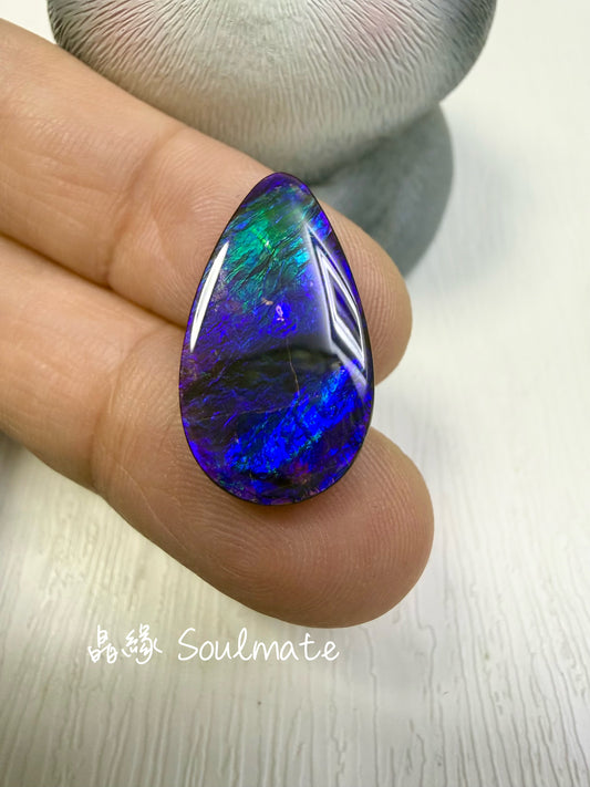 斑彩石裸石 11x23mm