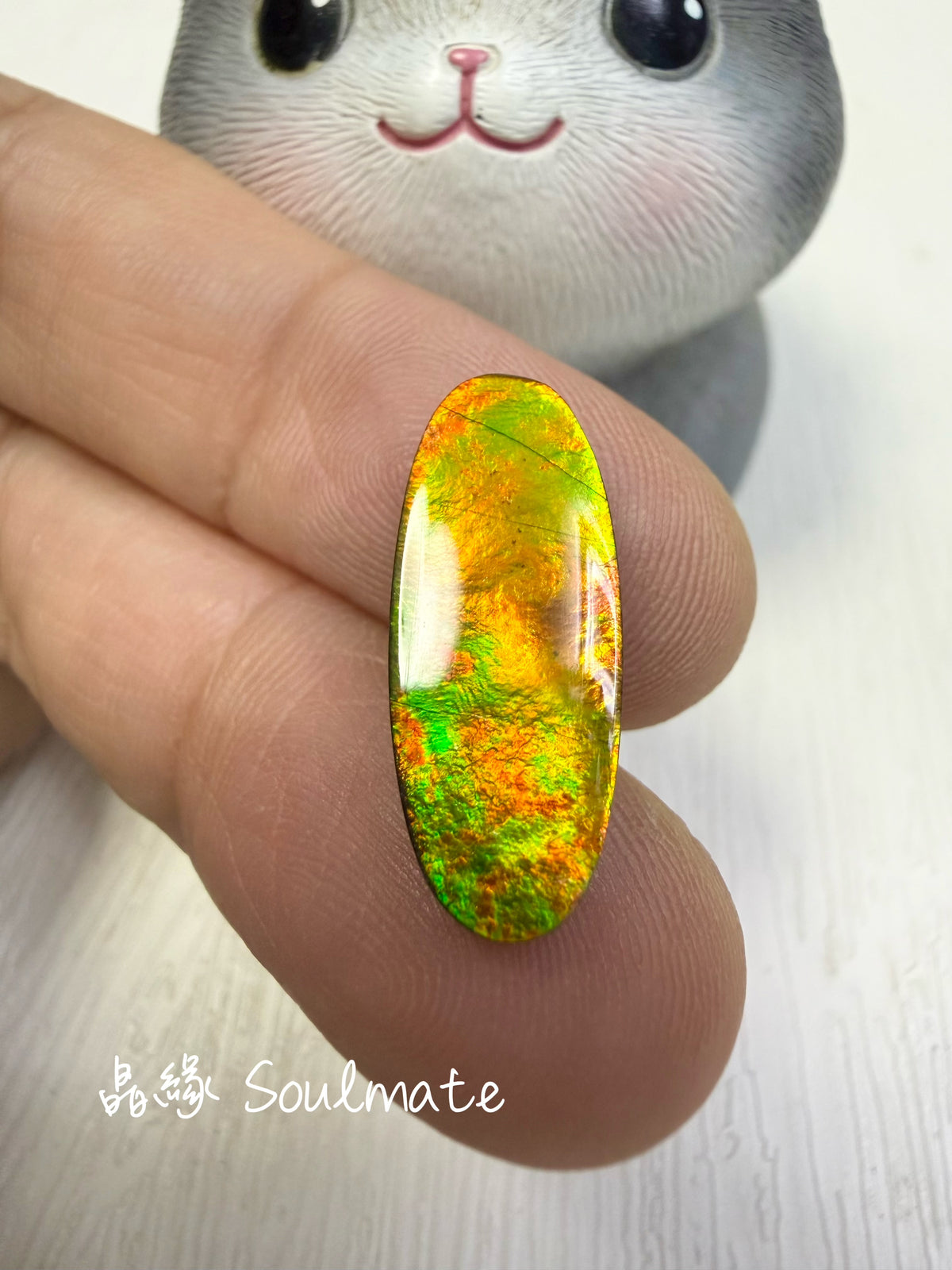斑彩石裸石 8x21mm