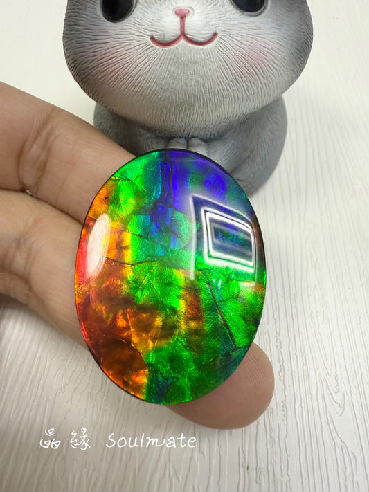 斑彩石裸石 30x40mm