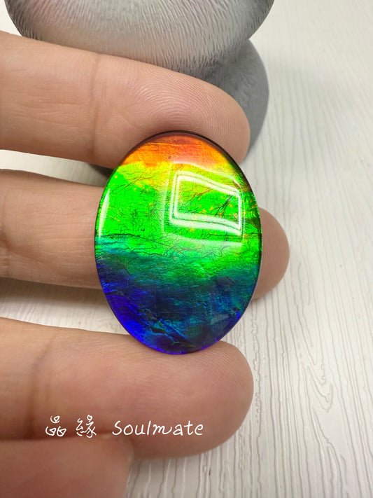 斑彩石裸石 22x30mm