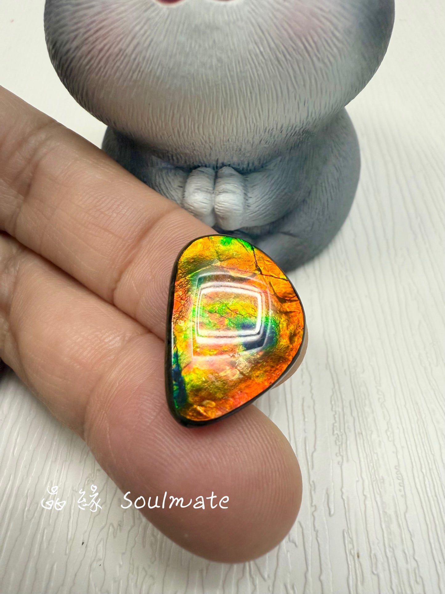 斑彩石裸石 15x21mm