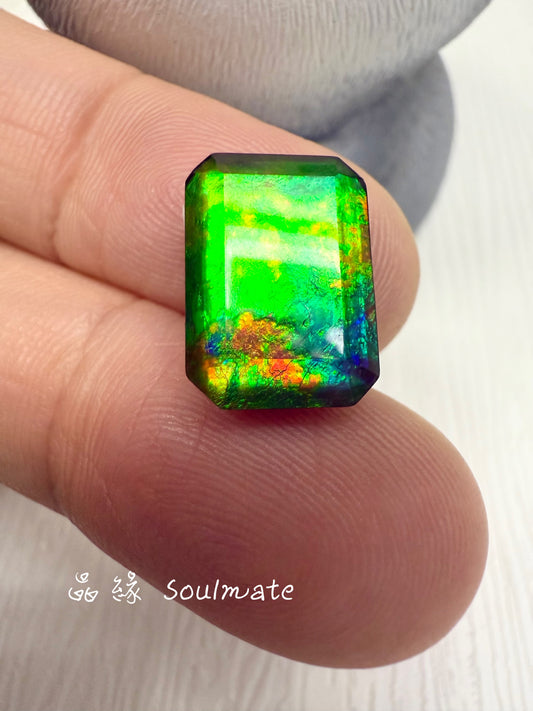 斑彩石裸石 10x14mm