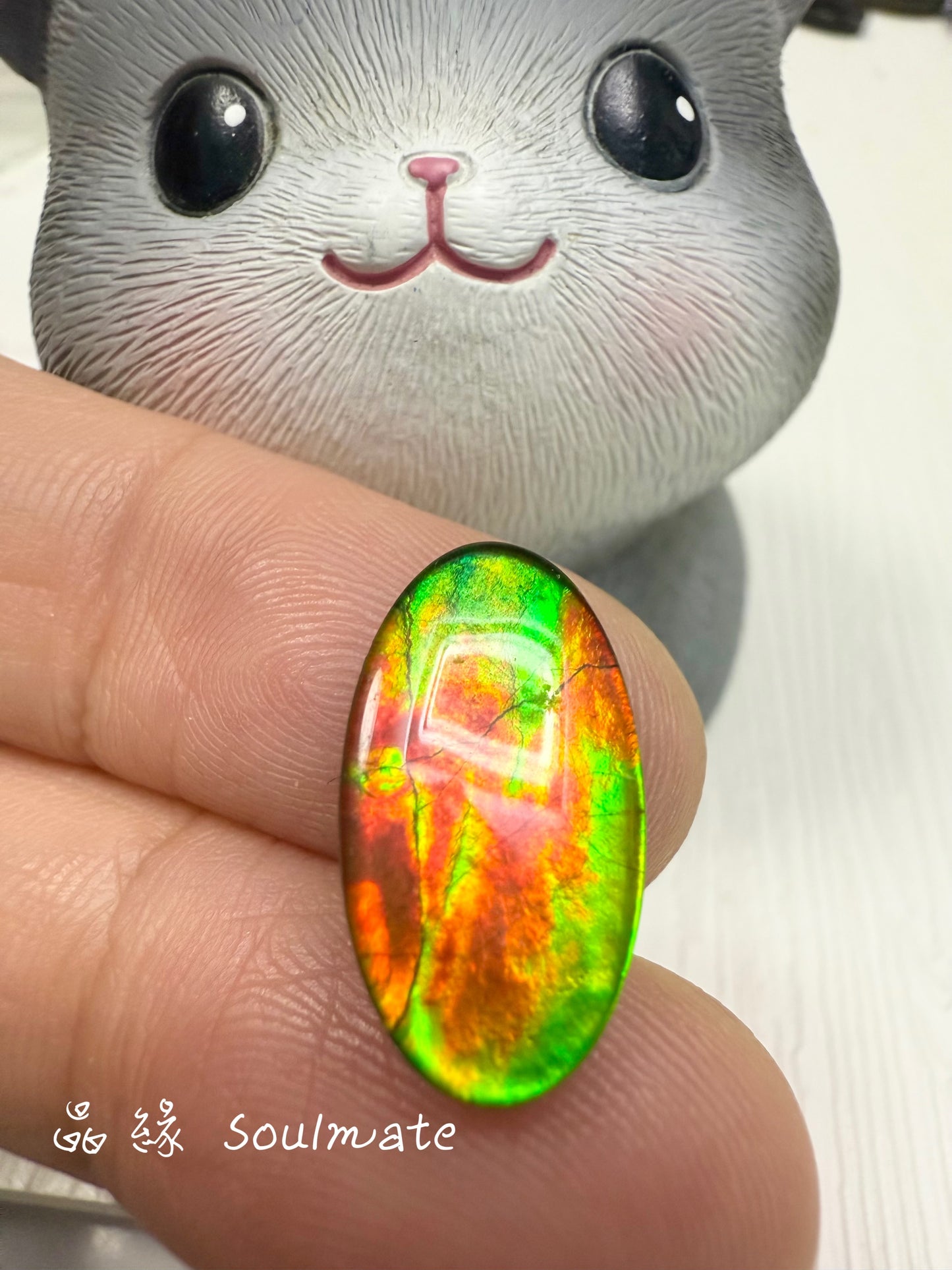 斑彩石裸石 10x18mm