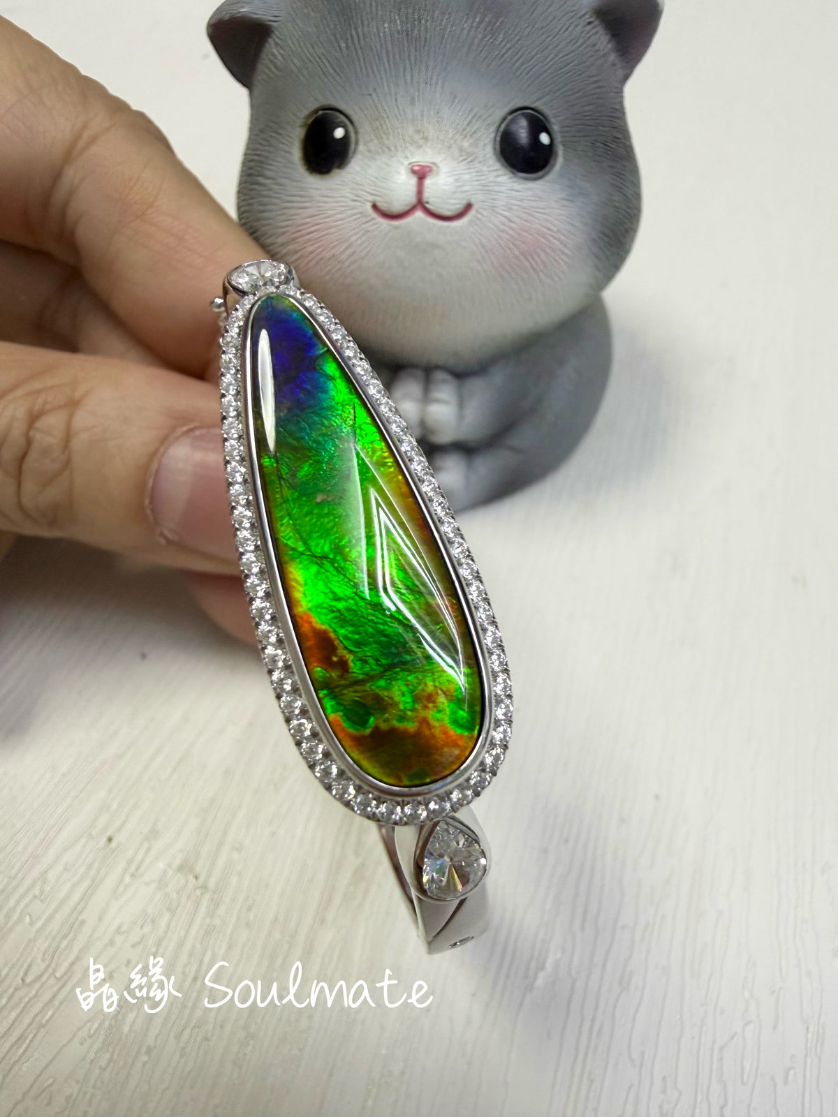 斑彩石手鐲（石9x29mm)