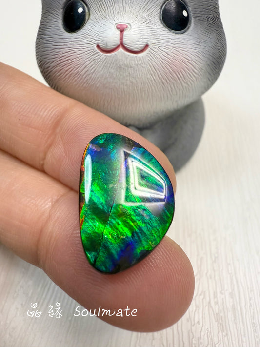 斑彩石裸石 14x20mm