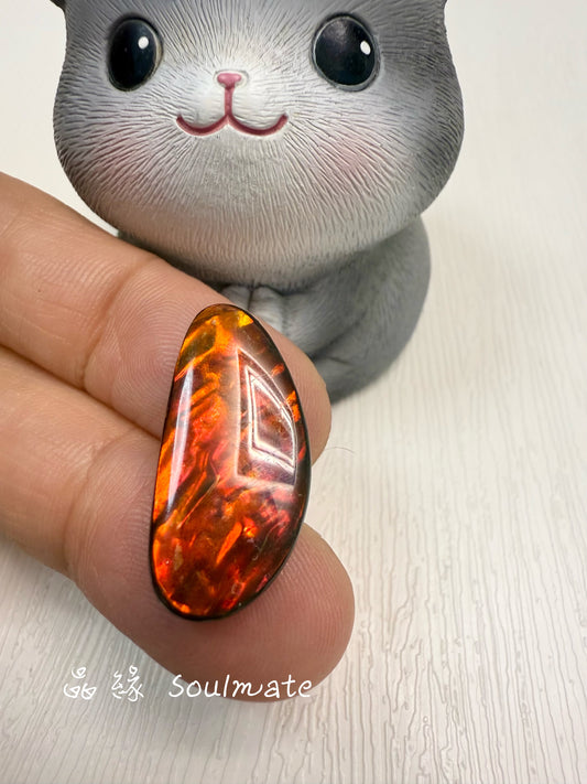 斑彩石裸石 12x25mm