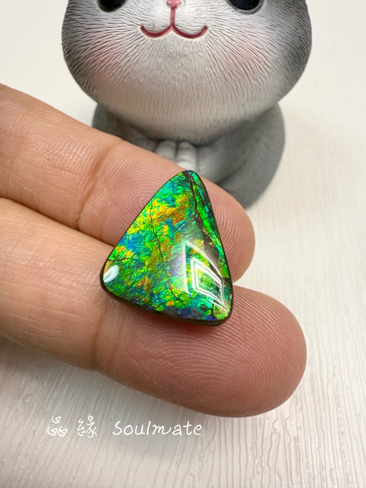 斑彩石裸石 14x18mm