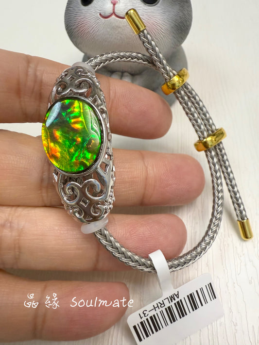 斑彩石手繩 12x16mm