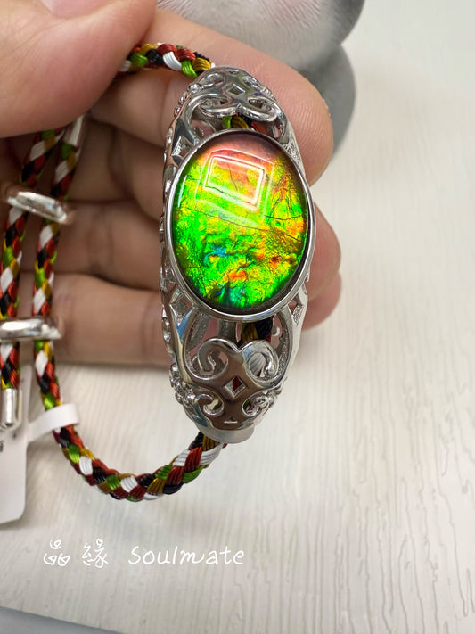 斑彩石手繩 12x16mm