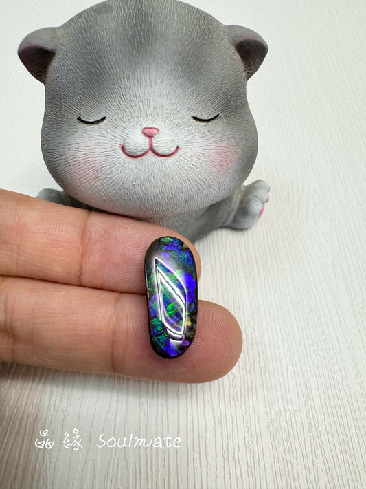 斑彩石裸石 10x22mm