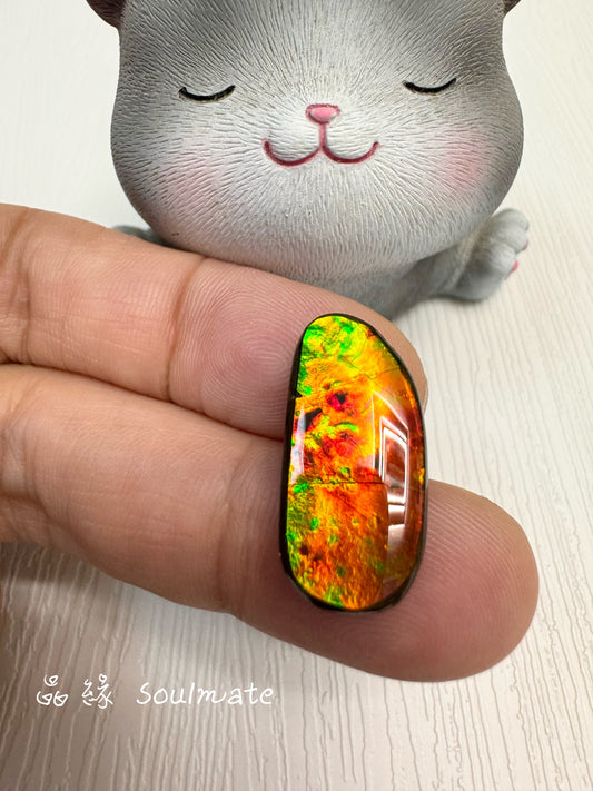 斑彩石裸石 11x23mm