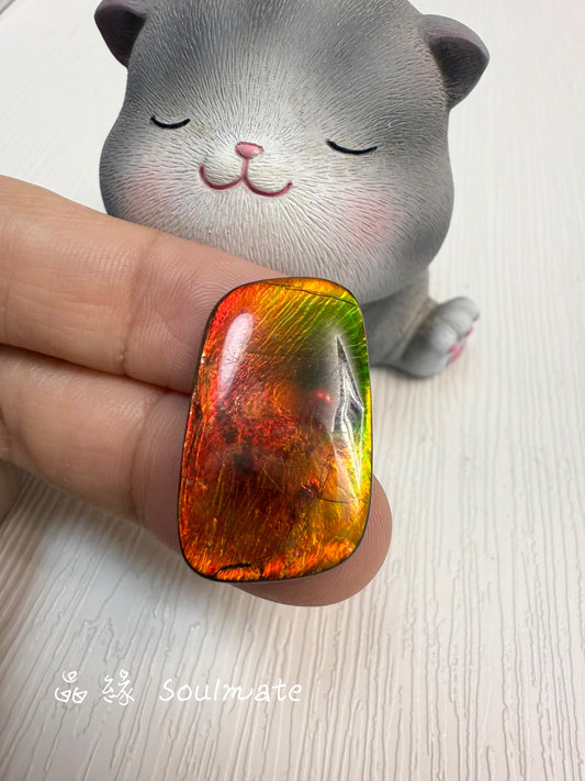 斑彩石裸石 16x27mm