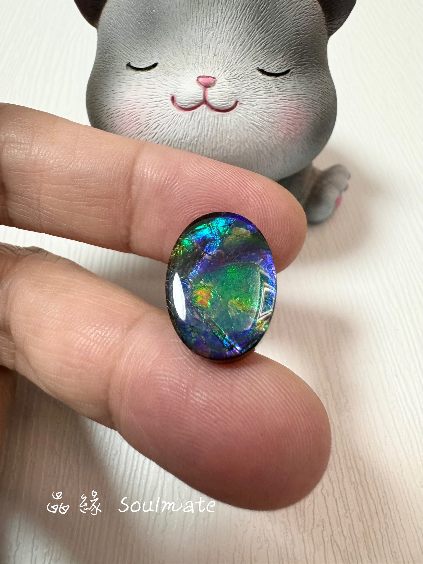 斑彩石裸石 13x18mm